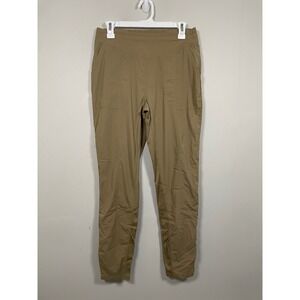 Indyeva Pull On Hiking Active Pants in Tan Brown Size Small Athleisure Outdoor